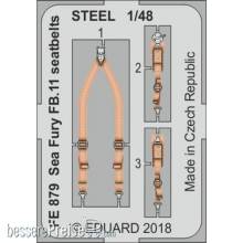 Eduard Accessories FE879 - Sea Fury FB.11 seatbelts STEEL f.Airfix