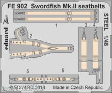Eduard Accessories FE902 - Swordfish Mk.II seatbelts STEEL f.Tamiya in 1:48