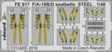 Eduard Accessories FE917 - F/A-18B/D seatbelts STEEL f.Kinetic in 1:48