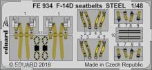 Eduard Accessories FE934 - F-14D seatbelts STEEL for Tamiya in 1:48