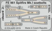 Eduard Accessories FE961 - Spitfire Mk.I seatbelts STEEL f. Tamiya in 1:48