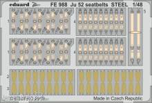Eduard Accessories FE988 - Ju 52 seatbelts STEEL for Revell in 1:48