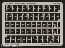 Eduard Accessories TP005 - Tool clips-German in 1:35