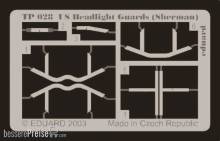 Eduard Accessories TP028 - US Headlight Guards (Sherman) in 1:35