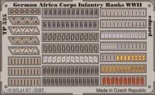 Eduard Accessories TP525 - German Africa Corps Infantry Ranks WWII in 1:35