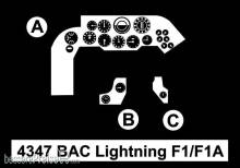 CMK 129-4347 - BAC Lightning F1/F1A -Cockpit Set in 1:48