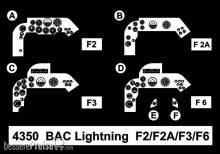 CMK 129-4350 - BAC Lightning F2/F2A/F3/F6-Cockpit Set in 1:48