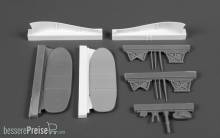 CMK 129-4384 - Blenheim Mk.II Finish AF Retractable Ski Undercarriage in 1:48