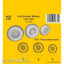 CMK 129-4422 - A-26 Invader Wheels Late Type / for ICM kit in 1:48