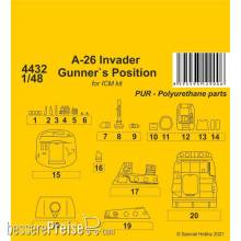 CMK 129-4432 - A-26 Invader Gunners Position in 1:48