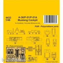 CMK 129-4433 - 1:48 A-36/P-51/P-51A Mustang Cockpit