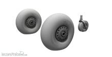 CMK 129-4450 - 1:48 Lancaster Mk.I/III Mainwheels and Tailwheel w/Leg