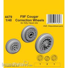 CMK 129-4479 - F9F Cougar Correction Wheels / for Kitty Hawk kits