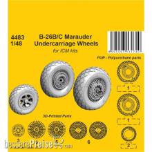 CMK 129-4483 - B-26B/C Marauder Undercarriage Wheels / for ICM kit