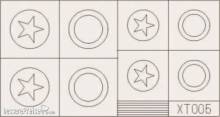 Eduard Accessories XT005 - US Stars large in 1:35