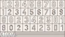 Eduard Accessories XT007 - German Number small in 1:35