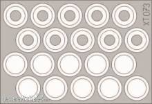 Eduard Accessories XT073 - M-113 wheel mask in 1:35