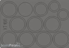Eduard Accessories XT166 - 1:35 BT-7 wheel masks for Tamiya