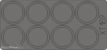 Eduard Accessories XT169 - 1:35 RSO Pak 40/4 75mm wheel masks for Dragon