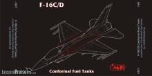 CMK 129-4187 - F-16C/D Conformal Fuel Tanks für Hasegawa-Bausatz