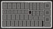 Eduard Accessories XL520 - F-16 Falcon etch stencil data mask