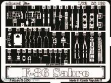Eduard Accessories SS139 - F-86 in 1:72
