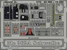 Eduard Accessories SS302 - Me 262A Schwalbe für Academy Bausatz in 1:72
