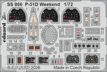 Eduard Accessories SS866 - P-51D Weekend for Eduard