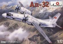 Amodel AMO7296 - 1:72 Antonov An-32 Soviet transport aircraft