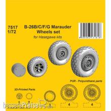 CMK 129-7517 - B-26B/C/F/G Marauder Wheels set / for Haseg. and Edu kits