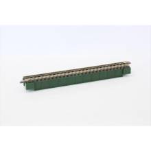 Rokuhan 7297071 - Vollwandbrücke (grün) - eingleisig, mit Gleis 110 mm