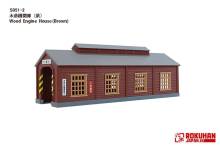Rokuhan 7297666 - Holz-Maschinenhaus, braun