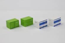 Rokuhan 7297828 - 12´Container U19A Japan Soda (grün & blau) 4er Pack