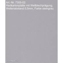 Modellbau Laffont 7305-02 - Hartkartonplatte Wellblechprägung versch. Farben, Wellenabstand 0,5mm