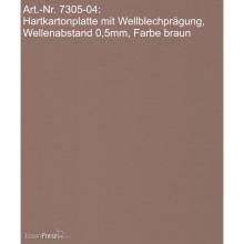 Modellbau Laffont 7305-04 - Hartkartonplatte Wellblechprägung versch. Farben, Wellenabstand 0,5mm
