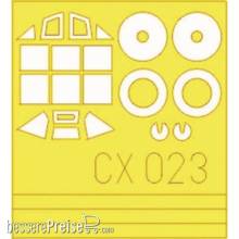 Eduard Accessories CX023 - Messerschmitt Bf 109G in 1:72