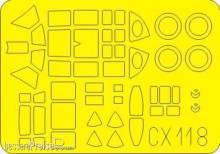 Eduard Accessories CX118 - J1N Gekko/Irving CX118 in 1:72