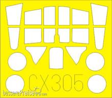 Eduard Accessories CX305 - 1:72 P-40B for Airfix