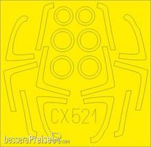 Eduard Accessories CX521 - F/A-18E TFace for Academy in 1:72