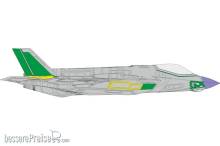 Eduard Accessories CX654 - 1/72 F-35A RAM panels early 1/72 TAMIYA