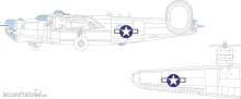 Eduard Accessories CX668 - B-24H US national insignia 1/72