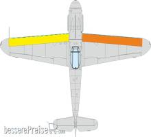 Eduard Accessories CX676 - Bf 109G wings leading edge wavy lines