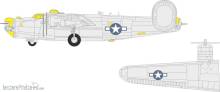 Eduard Accessories CX696 - B-24J US national insignia HASEGAWA