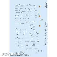 Eduard Accessories D48058 - F6F-3 stencils for Eduard in 1:48