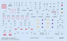 Eduard Accessories D48071 - P-38 stencils 1/48 for TAMIYA/ACADEMY/HASEGAWA in 1:48