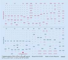 Eduard Accessories D48079 - 1:48 MiG-15 Czech & Russian stencils 1/48 for BRONCO