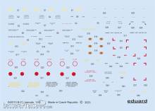 Eduard Accessories D48110 - 1:48 B-25J stencils 1/48 HKM
