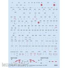 Eduard Accessories D48115 - 1:48 F-104A/C stencils 1/48 KINETIC