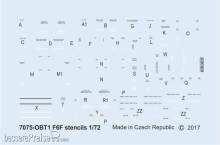 Eduard Accessories D72014 - F6F stencils
