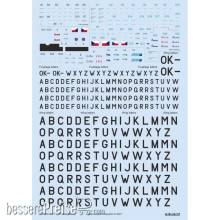 Eduard Accessories D72029 - Z-37 stencils, code letters & labels for Eduard in 1:72